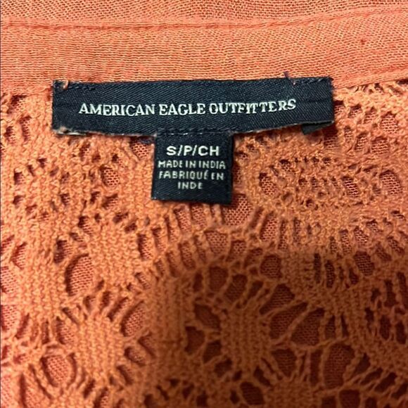 American Eagle Outfitters Coral Lace Blouse - Picture 6 of 6